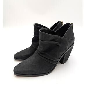 Vince Camuto Ainsley Heel Bootie Back Zip Women's Black Size US6M EU36.5